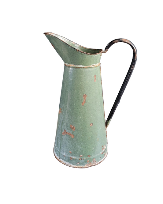 Broc à eau ancien en tôle émaillée - Ref 1045