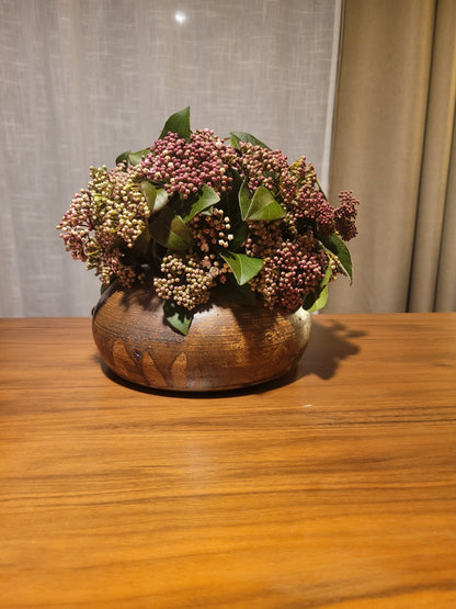 Pique-fleurs coussin vintage en céramique- Ref 808