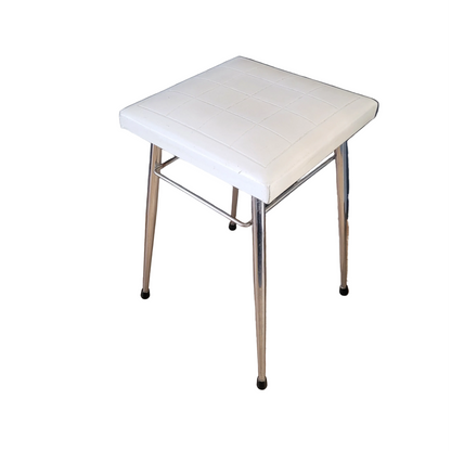 Tabouret vintage en Skaï et chrome- Ref 1017