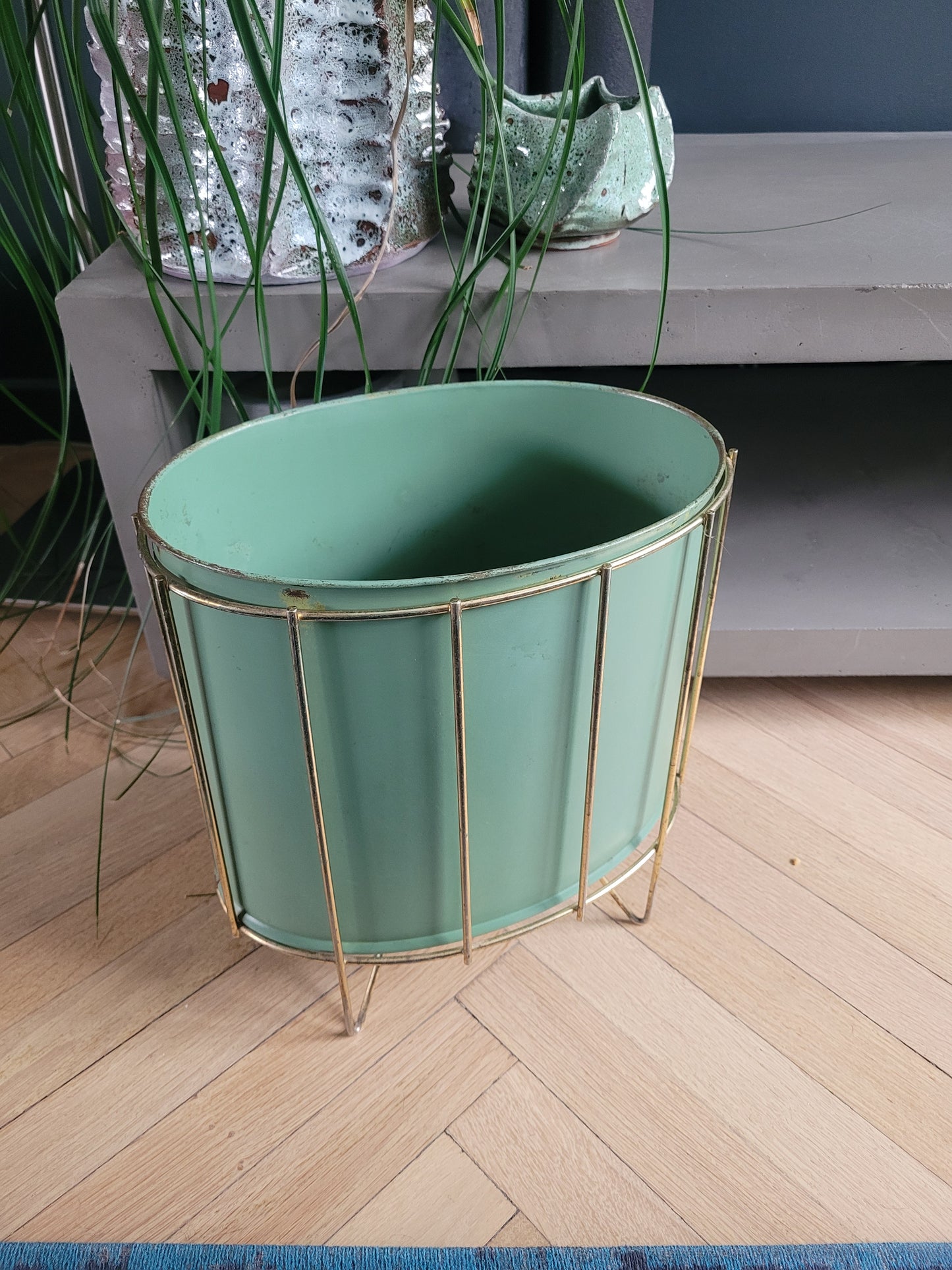 Cache-pot porte-plantes vintage - Ref 678