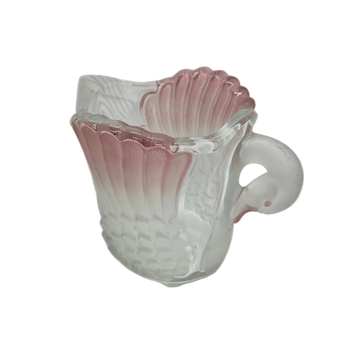 Pichet cygne en verre moulé pressé - Ref 1438