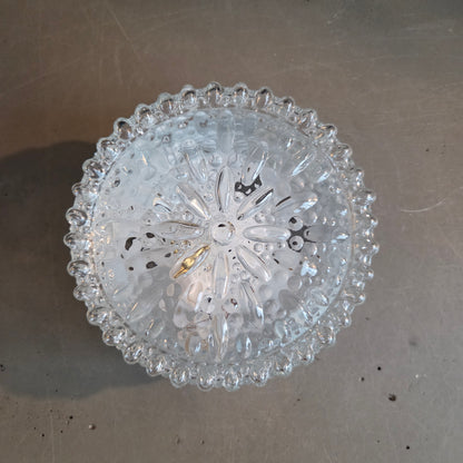 Plafonnier ou applique en verre moulé - Ref 1433