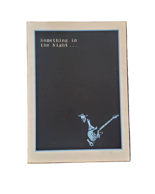 Affiche numérotée et signée H Butty - Something in the night - Ref 1031