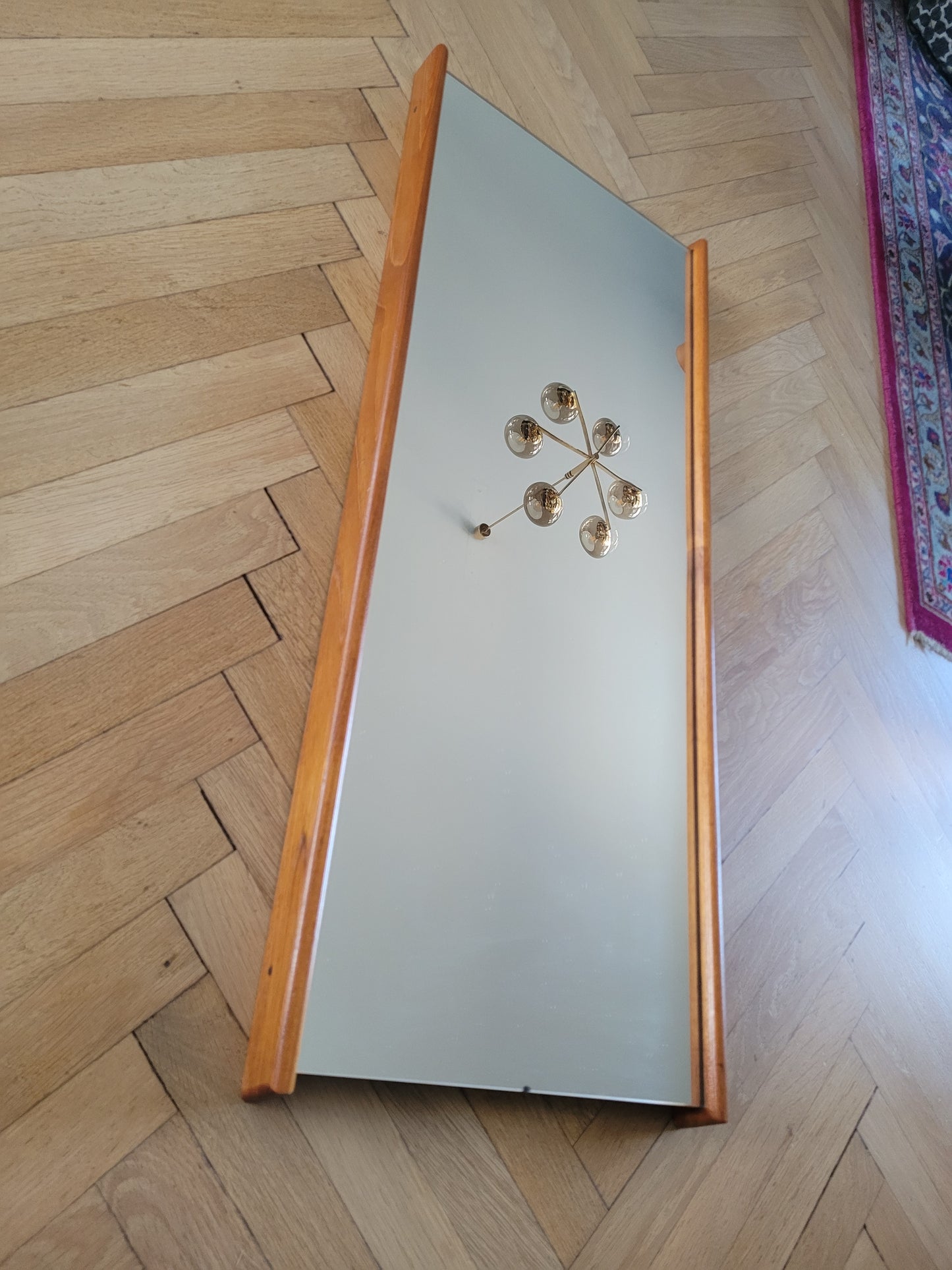 Miroir scandinave en teck - Ref 1016