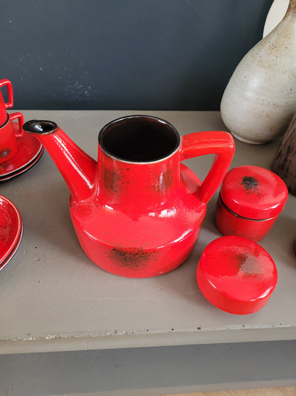 Service à café vintage 6 personnes complet - Ref 609