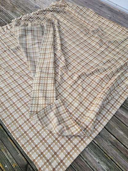 Paire de rideaux vintages en coton tissé- Ref 821