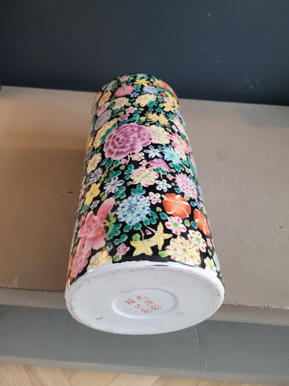 Vase rouleau chinois peint à la main - Ref 620