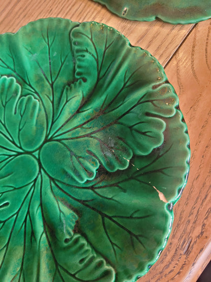 12 assiettes Rigal & Sanejouand faïencerie Clairefontaine en barbotine - Ref 631