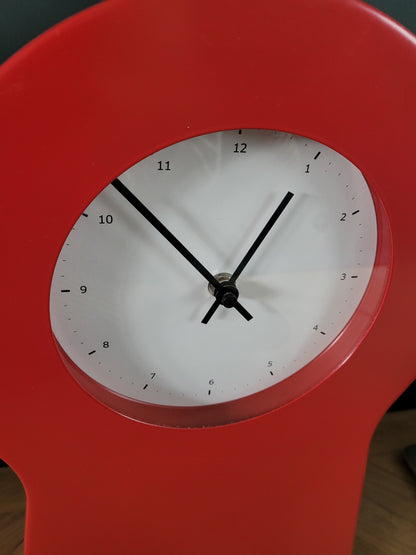 Horloge Ikea vintage rouge, design Thomas Eriksson - Grand modèle- Ref 373