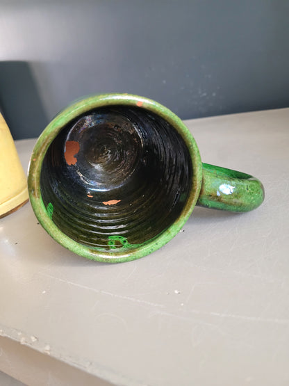 Paire de mugs en terre cuite - Meyssac Corrèze- Ref 492