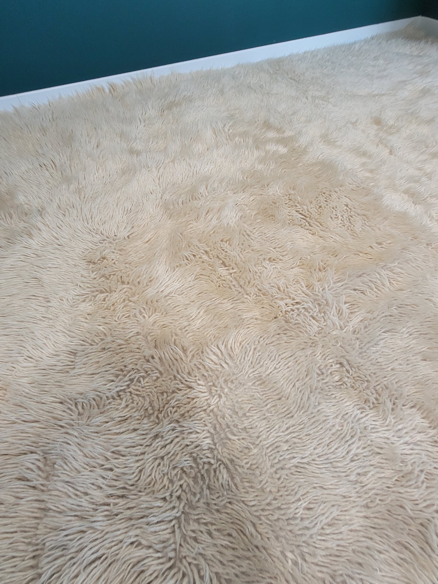 Tapis en laine à longs poils - 240x160cm - Ref 1005