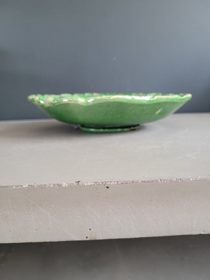 Assiette montée en barbotine motif tournesol - Ref 900