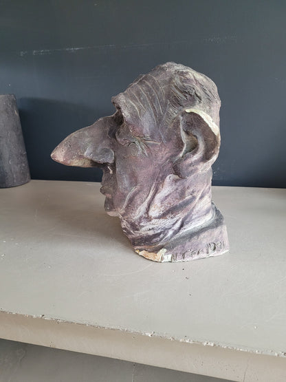 Buste Charles De Gaulle signé, numéroté et daté de 1991 - Caricature - Ref 837