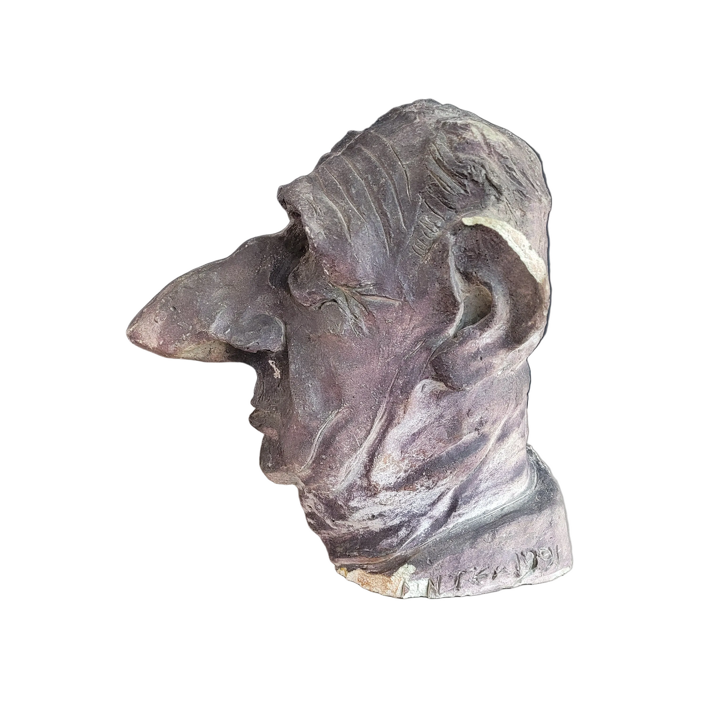 Buste Charles De Gaulle signé, numéroté et daté de 1991 - Caricature - Ref 837