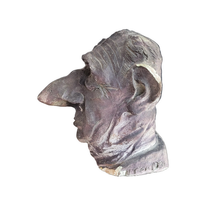 Buste Charles De Gaulle signé, numéroté et daté de 1991 - Caricature - Ref 837