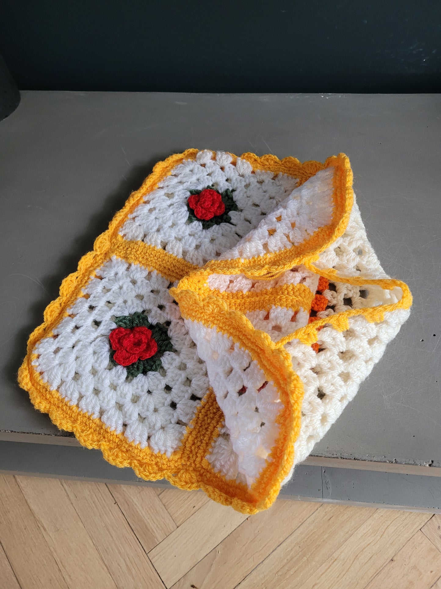 Housse de coussin en crochet 35x35 - Ref 769