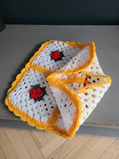 Housse de coussin en crochet 35x35 - Ref 769