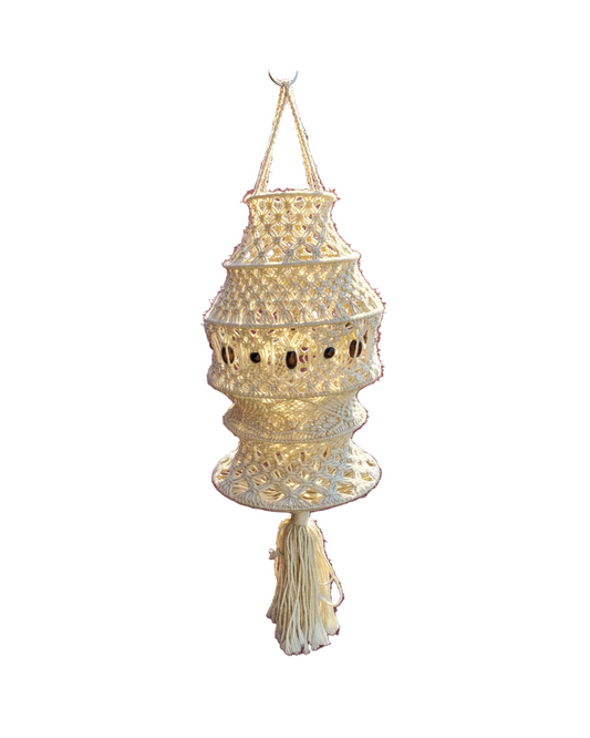 Suspension vintage en macramé - Ref 880