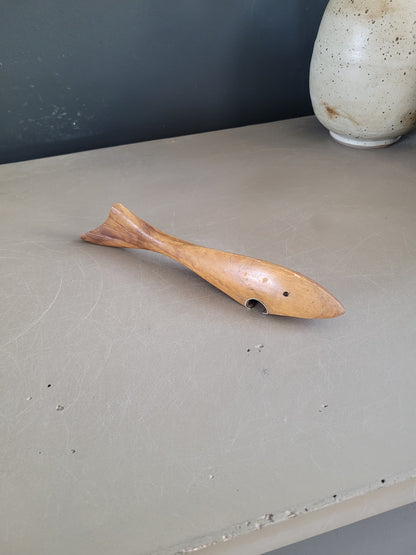 Décapsuleur requin vintage en bois - Ref 884