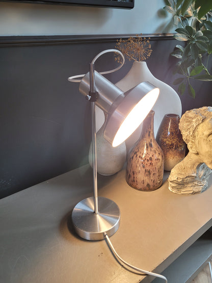 Lampe de bureau orientable vintage en aluminium - Ref 685