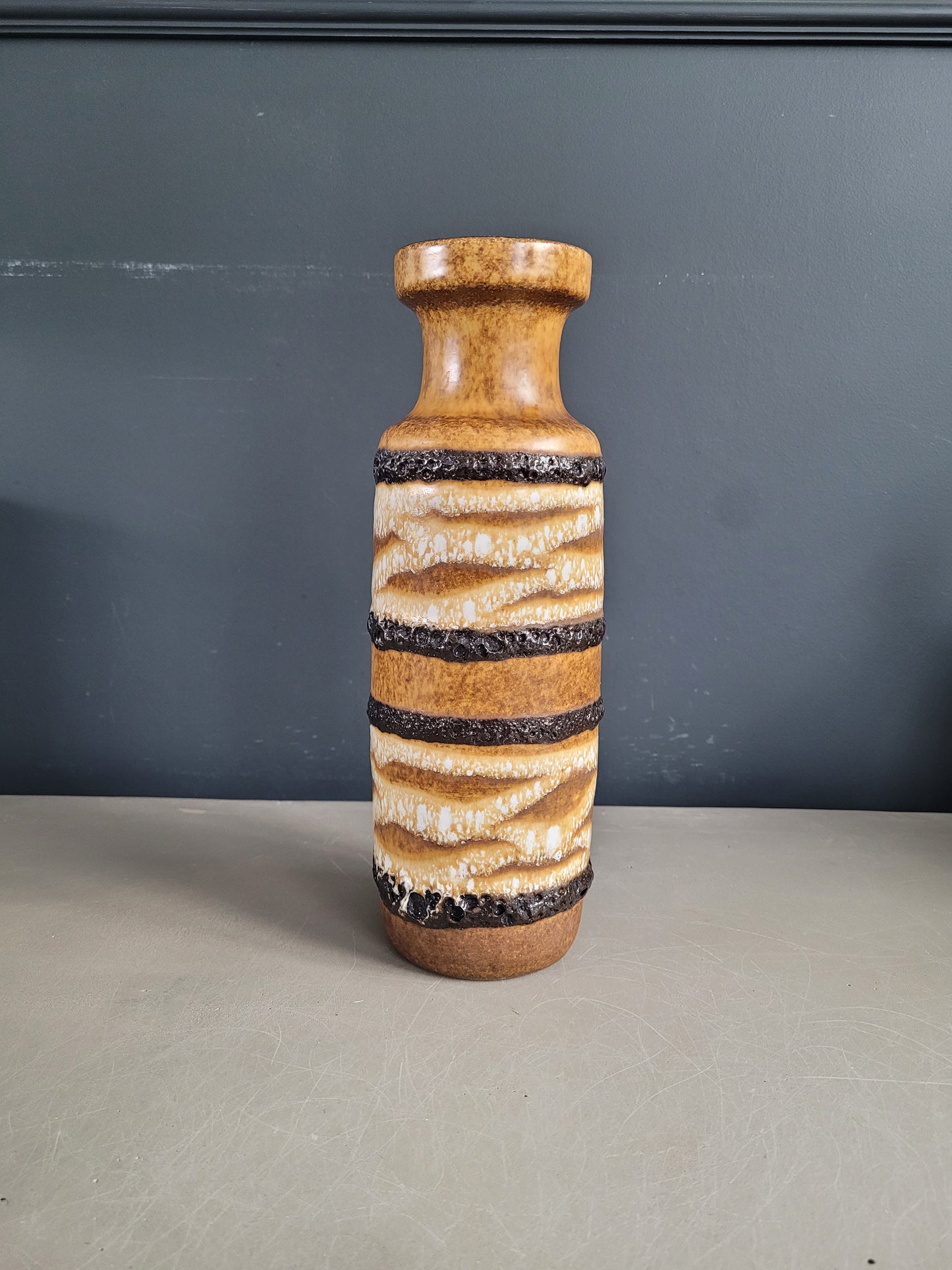 Vase West Germany fat lava - Ref 496