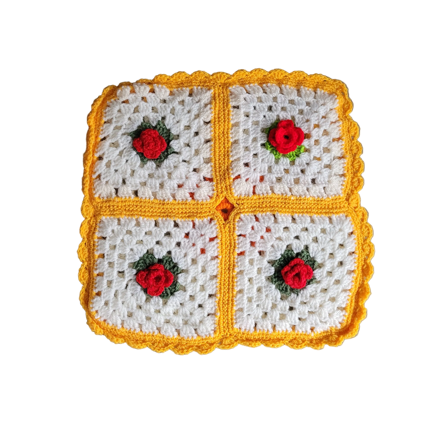 Housse de coussin en crochet 35x35 - Ref 769