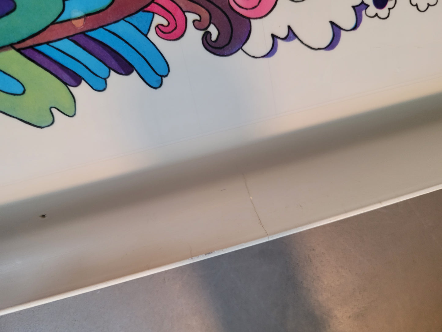 Plateau des années 70 illustré par Jean-Paul Barthe pour Tupperware - Ref 652