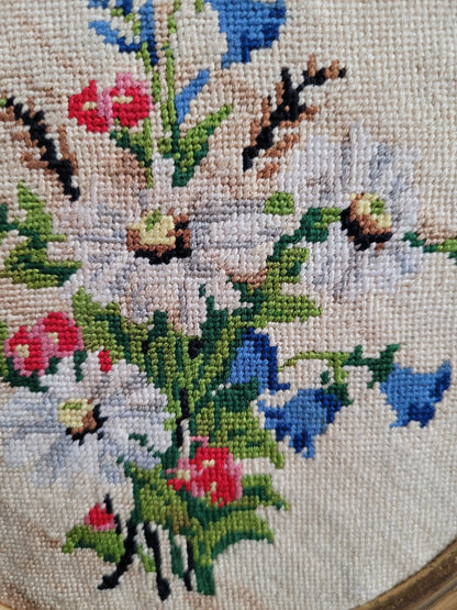 Tableau broderie encadrée ancienne - Ref 831