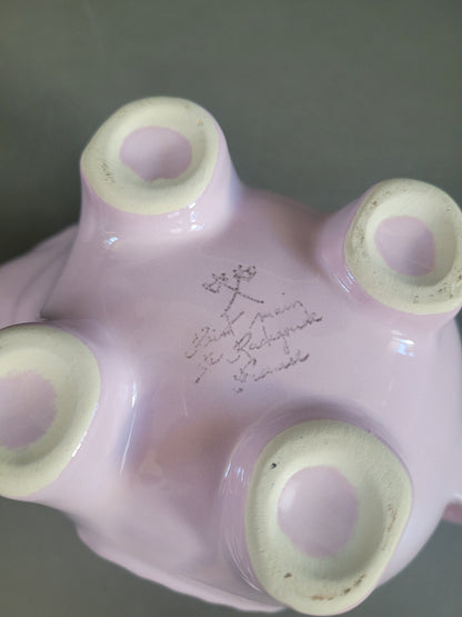 Théière éléphant rose de la faïencerie Sainte Radegonde  - Ref 660