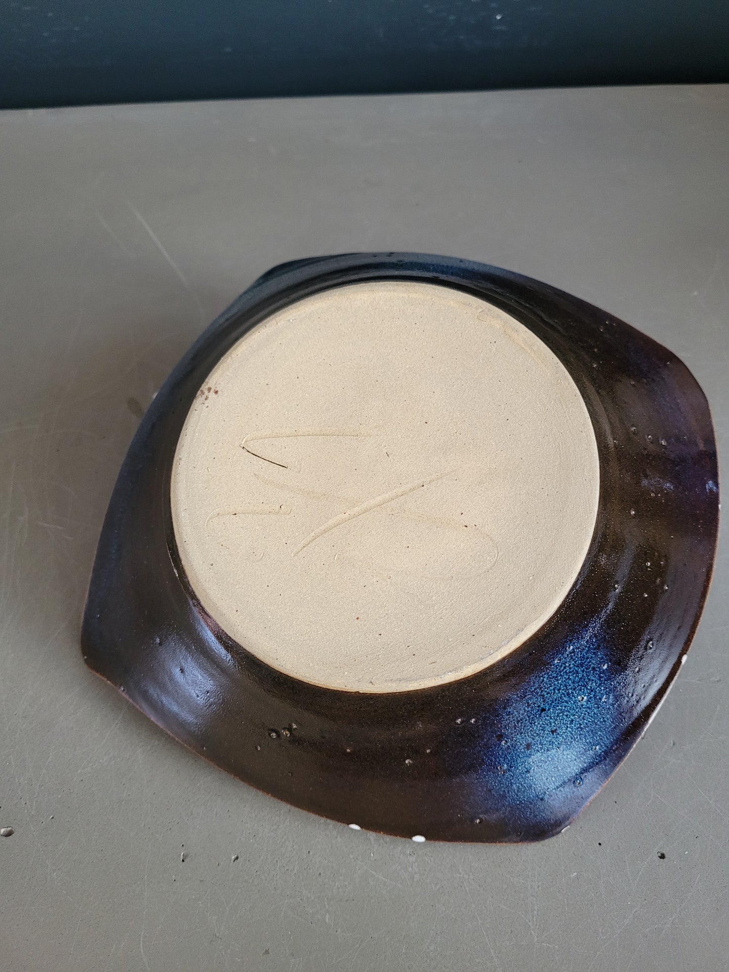 Vide-poche porte-crayons en céramique- pièce unique - Ref 655