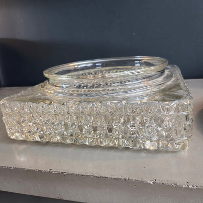 Plafonnier en verre moulé - Ref 1436