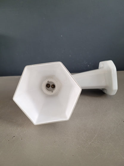 Applique en porcelaine et verre  - Ref 589