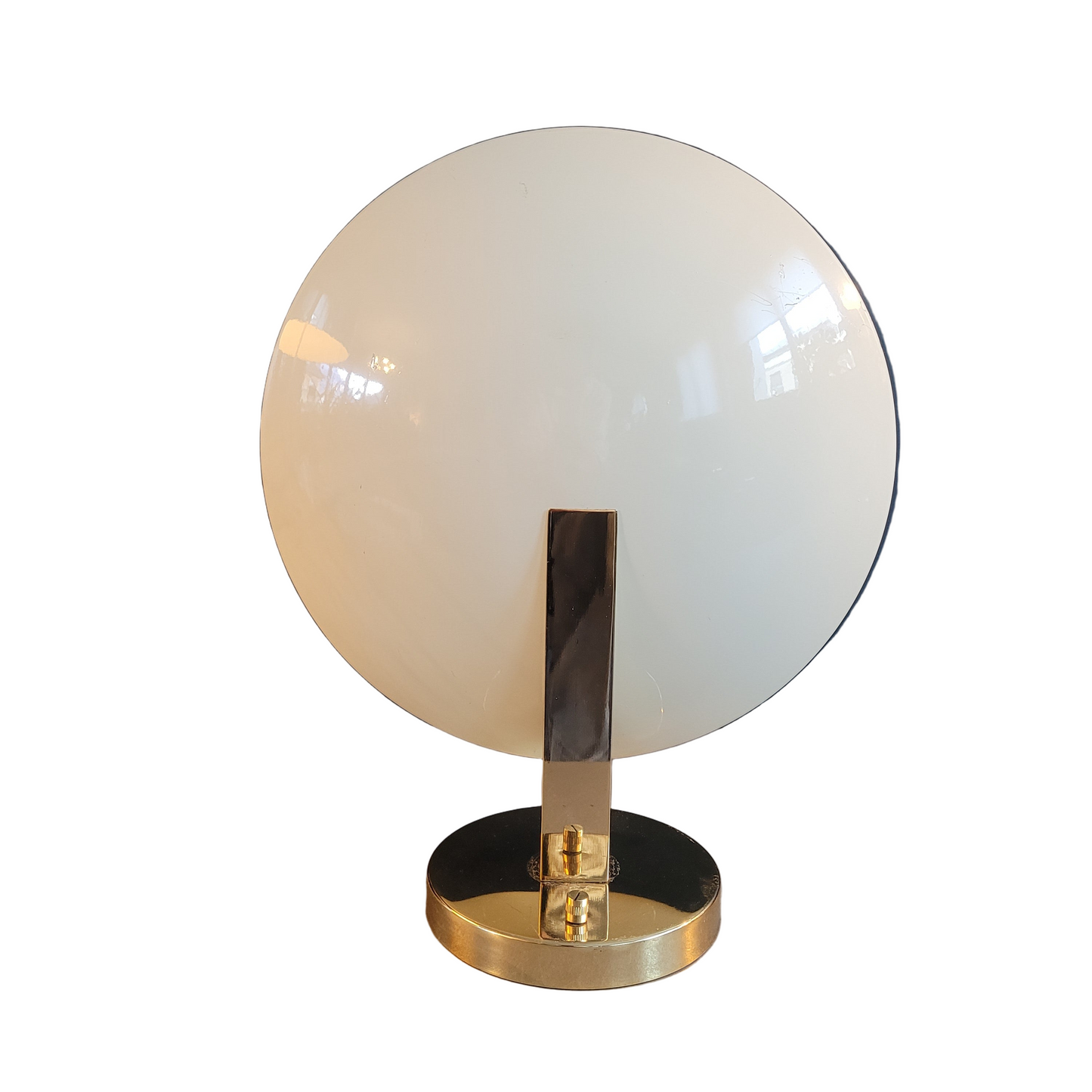 Applique soucoupe dorée et blanc crème - Ref 668