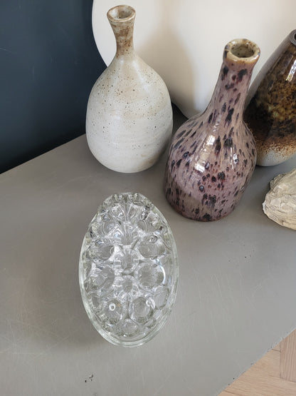 Pique-fleurs en verre moulé grand modèle- Ref 597