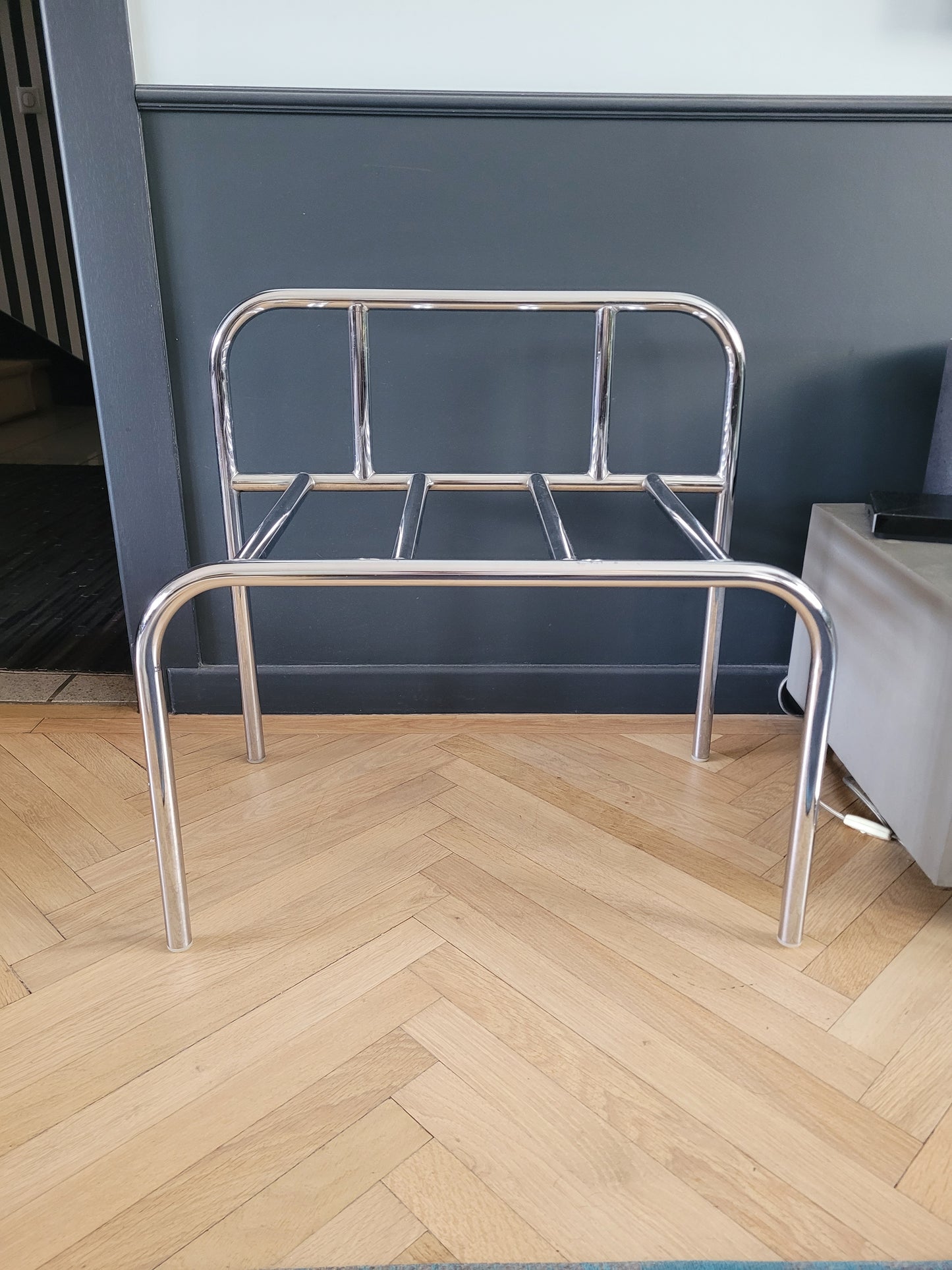 Porte-bagages d'hôtel chromé - petit modèle - Ref 1020