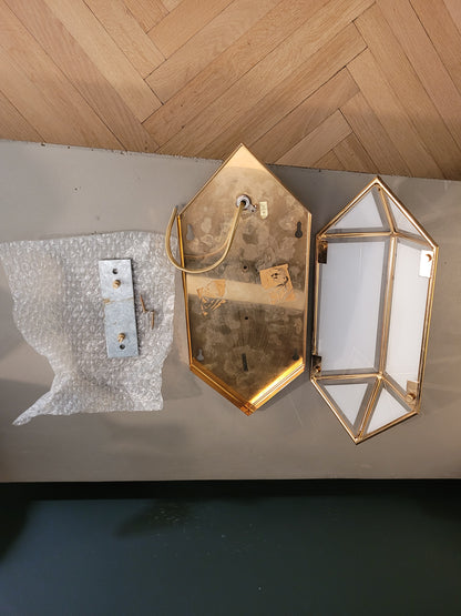 Applique italienne en verre et plaqué or 24 carats - Ref 666