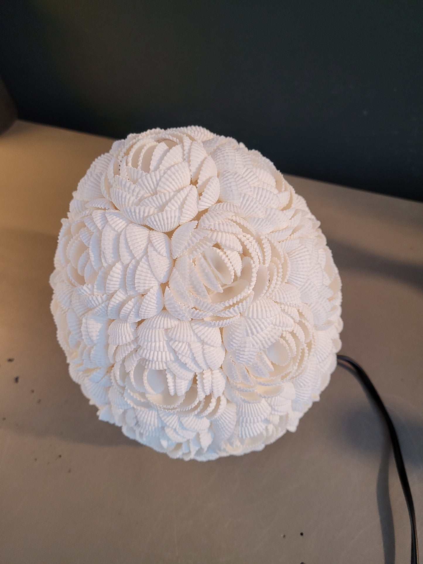 Lampe à poser coquillage ovale - Ref 475