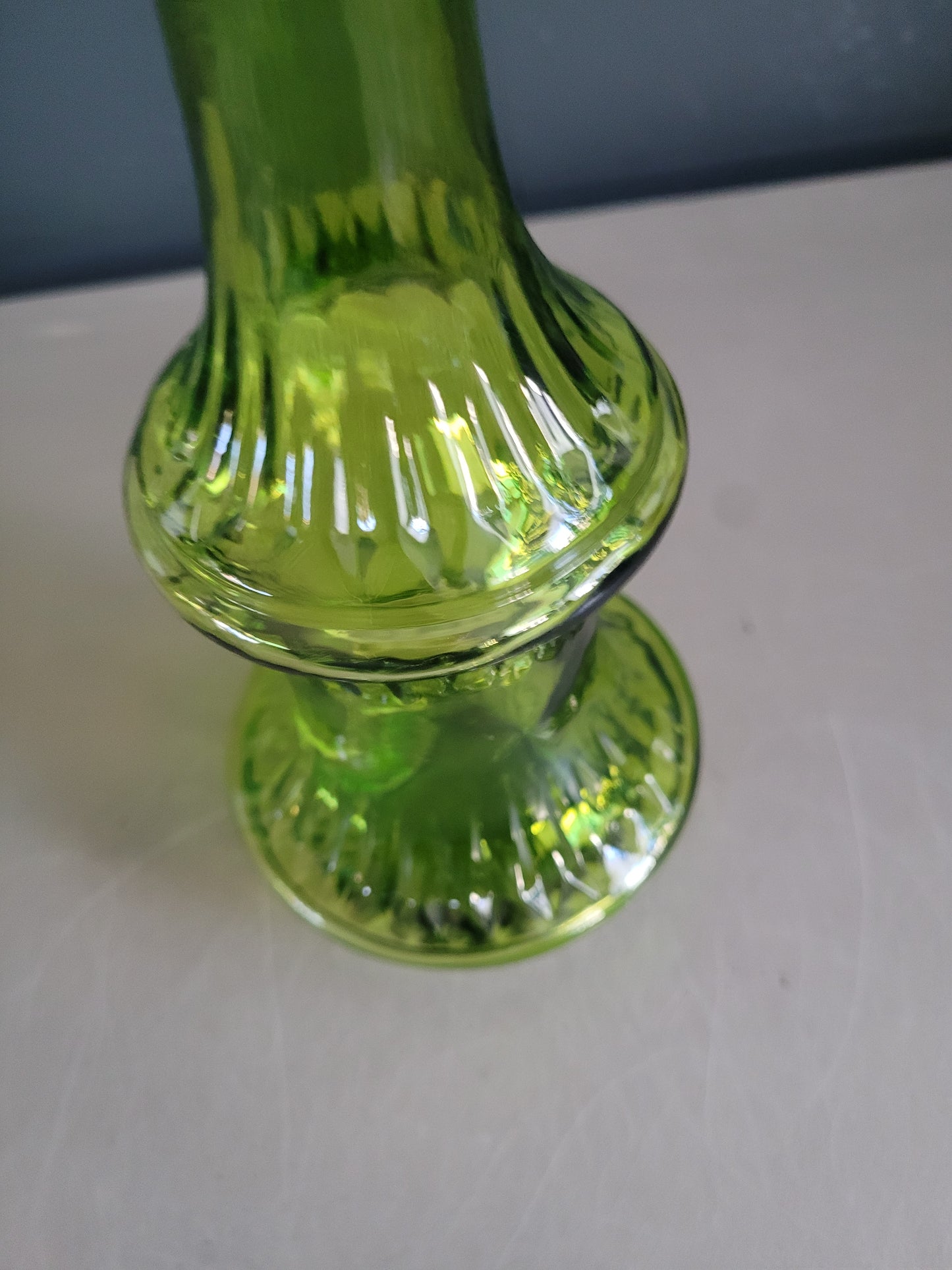 Bouteille empoli en verre vert - Ref 559