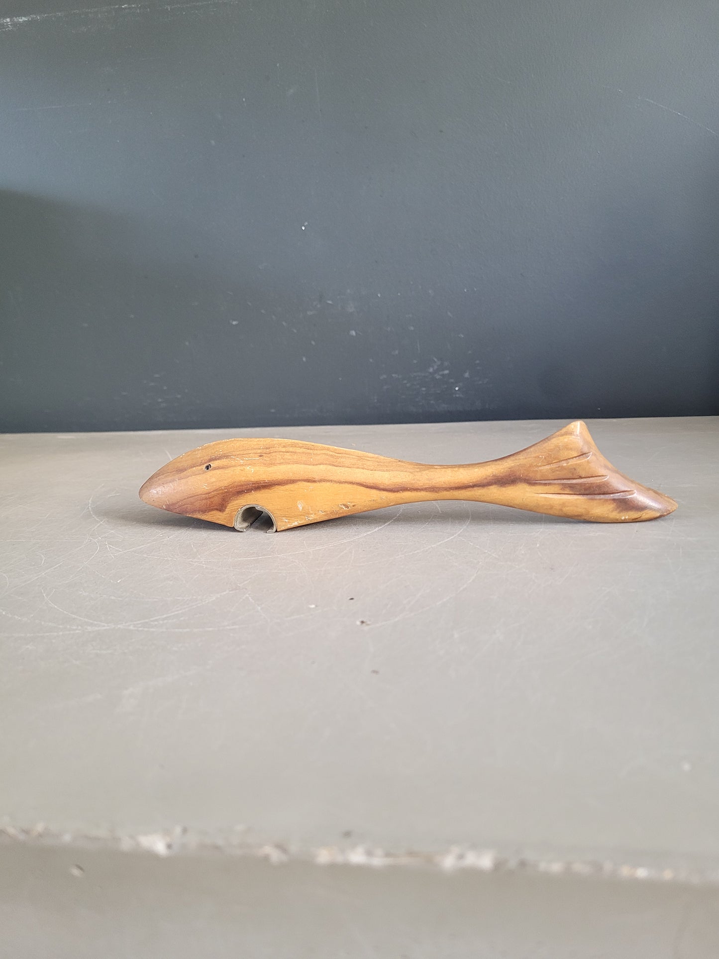 Décapsuleur requin vintage en bois - Ref 884