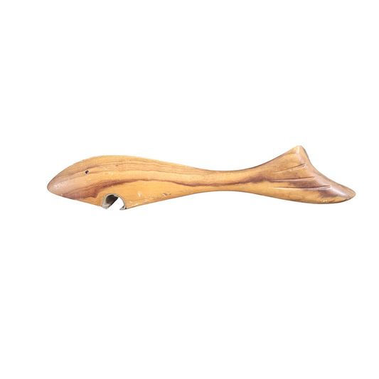 Décapsuleur requin vintage en bois - Ref 884