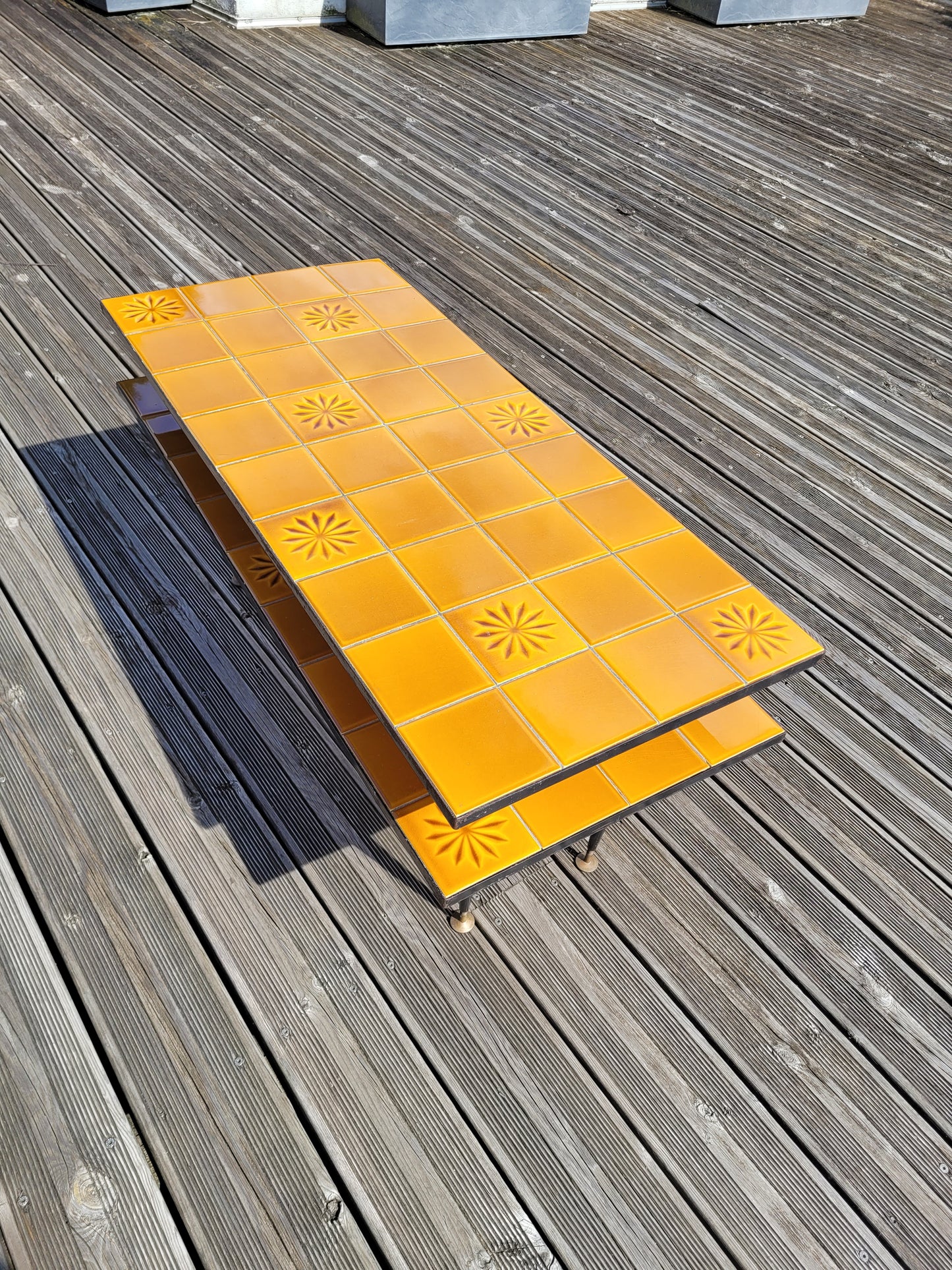 Table basse double plateau en céramique - Ref 1041
