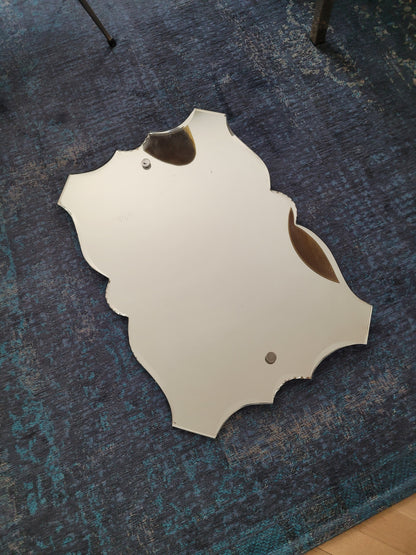 Miroir biseauté ancien à suspendre - Ref 1011