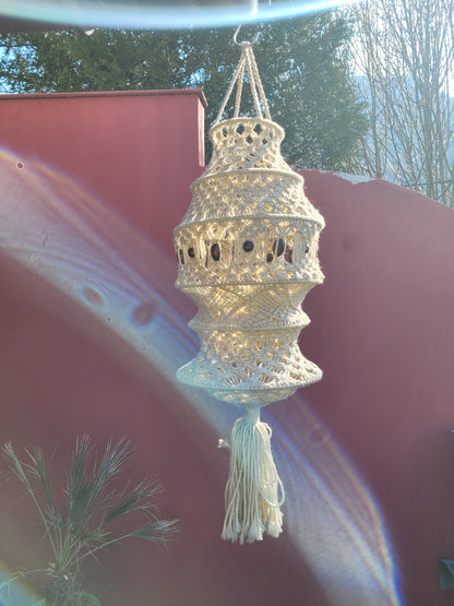 Suspension vintage en macramé - Ref 880