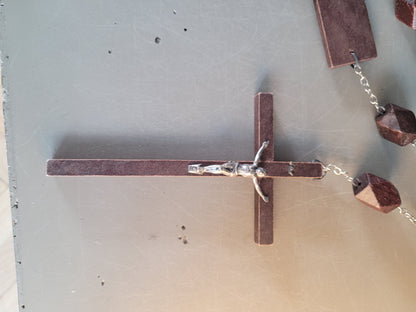 Grand chapelet en bois 170cm - Ref 788