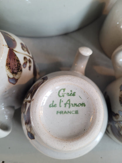 Service à salade de fruits Grès de l'Arnon - 649