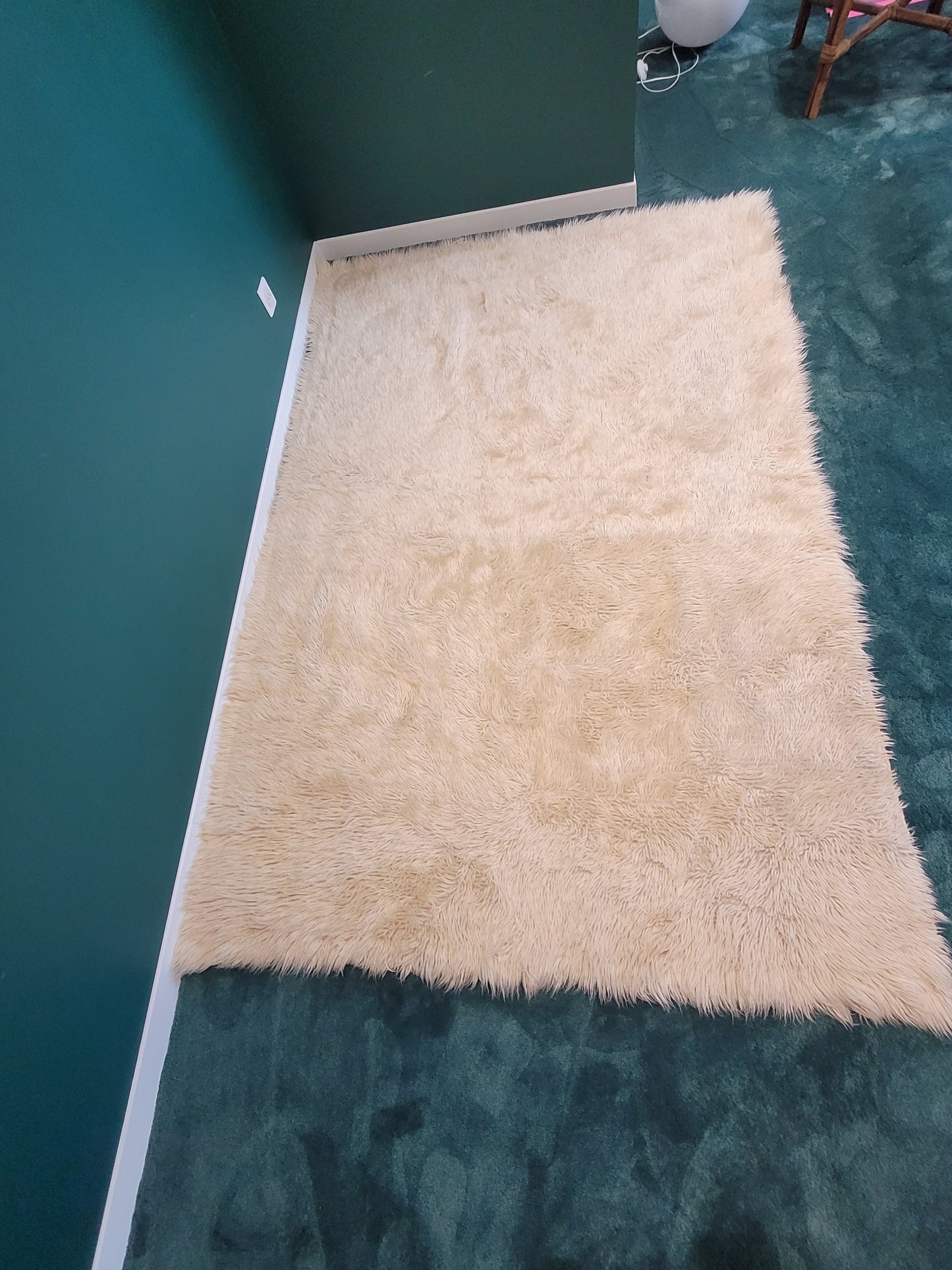 Tapis en laine à longs poils - 240x160cm - Ref 1005