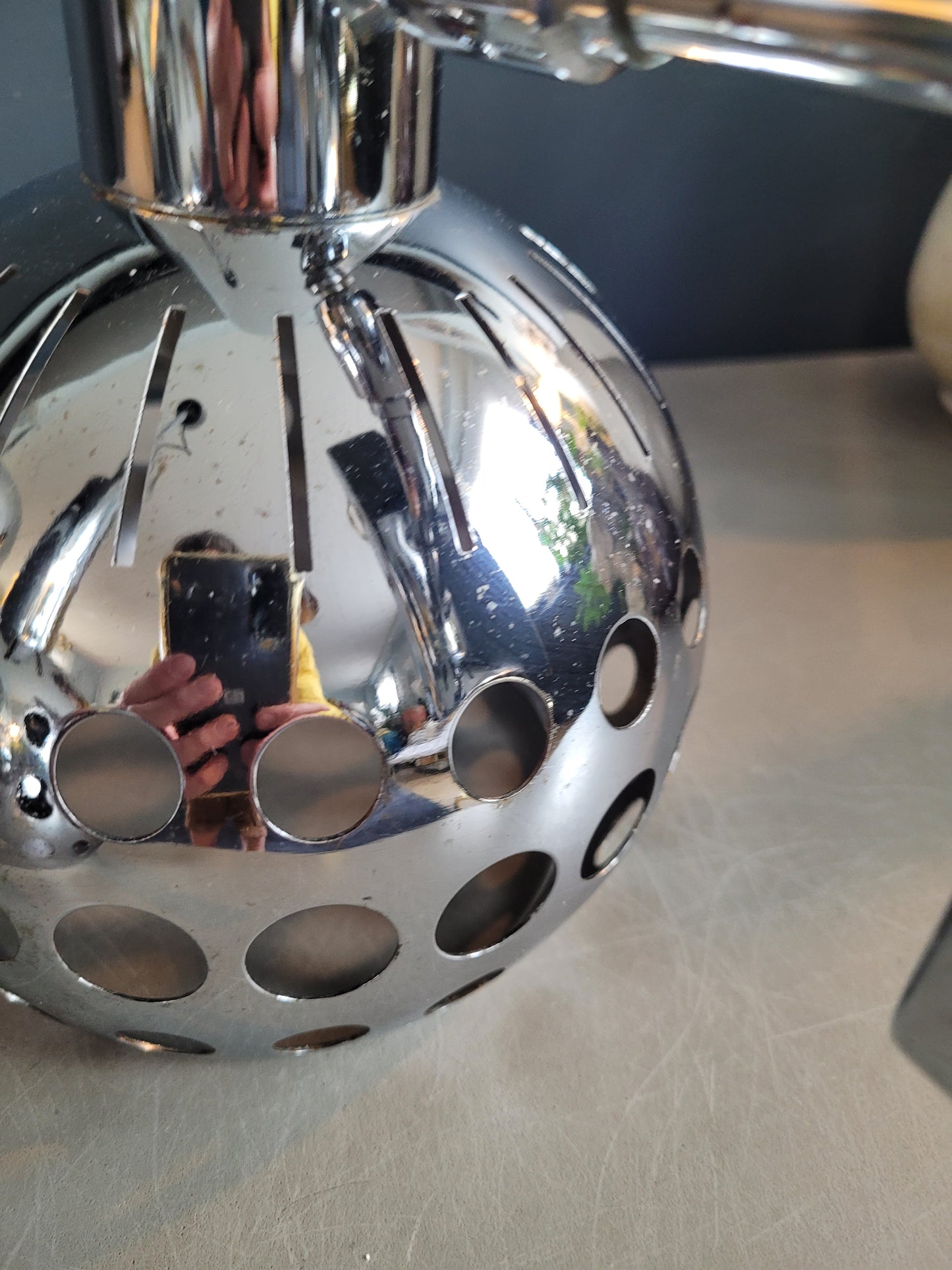 Ensemble applique + suspension vintages chromées - Ref 650