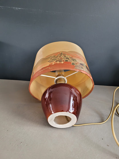 Lampe de table céramique et soie - Ref 500