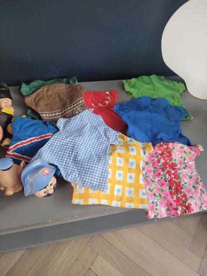 Lot de 18 marionnettes anciennes - Ref 967