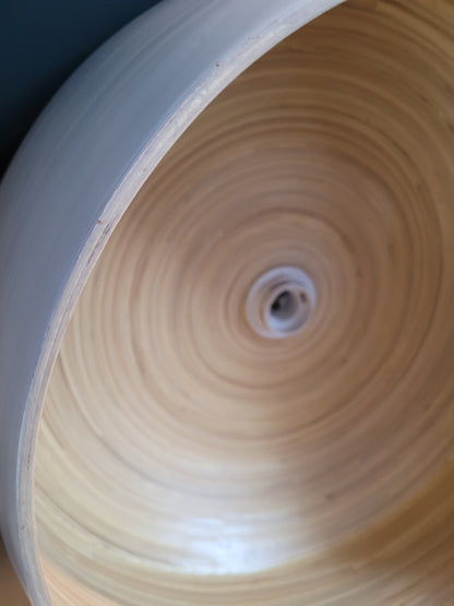 Suspension en bambou et blanc - Ref 58